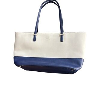 Kate Spade Navy and Cream Tote Bag - Project Bag
